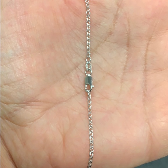 14k White Gold 1.7mm Open Wheat Chain 16" 18" 20" - Picture 6 of 9